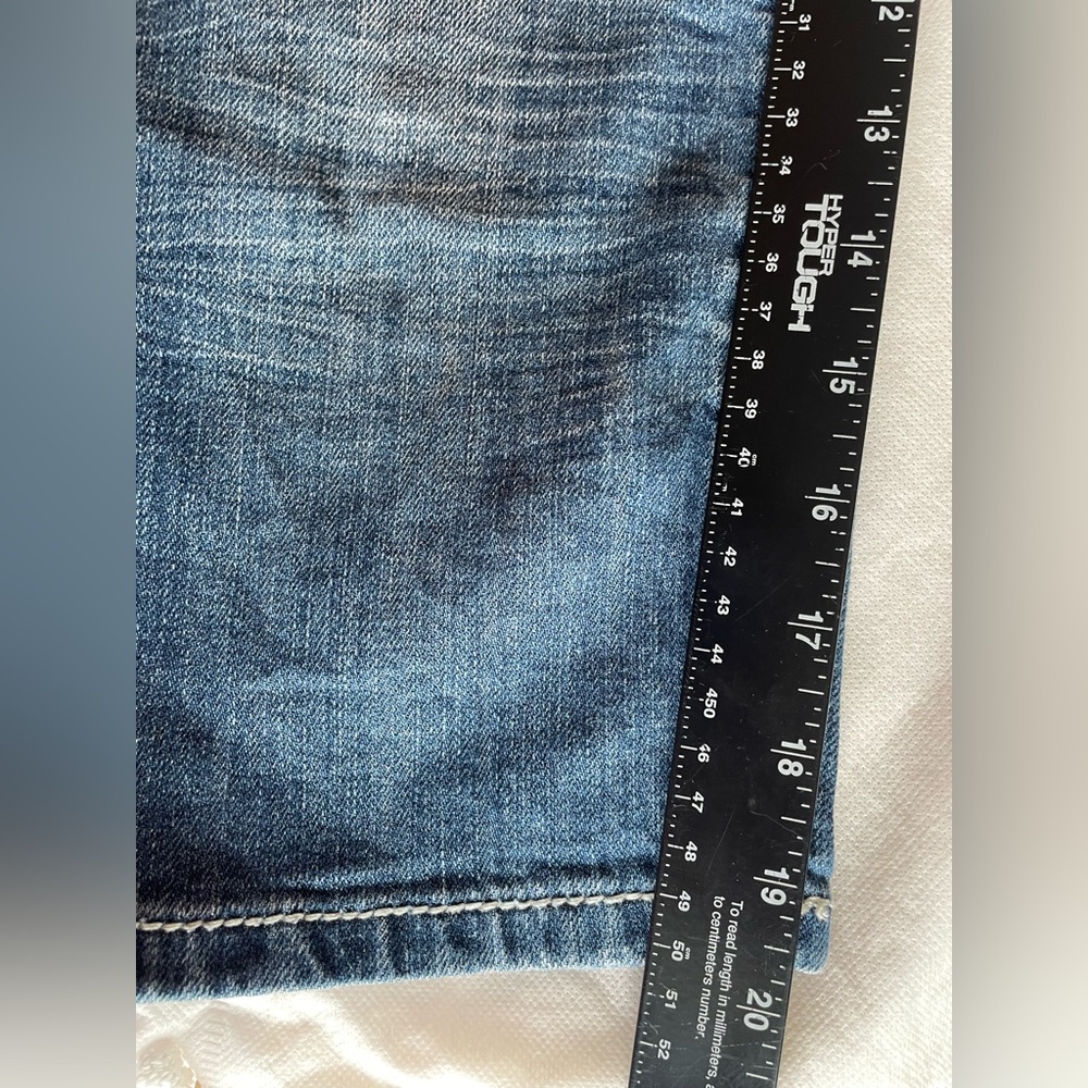 Miss Me Capri Jeans sz 28 Butterflies Rhinestones Embellished Flap Pockets - Picture 12 of 13